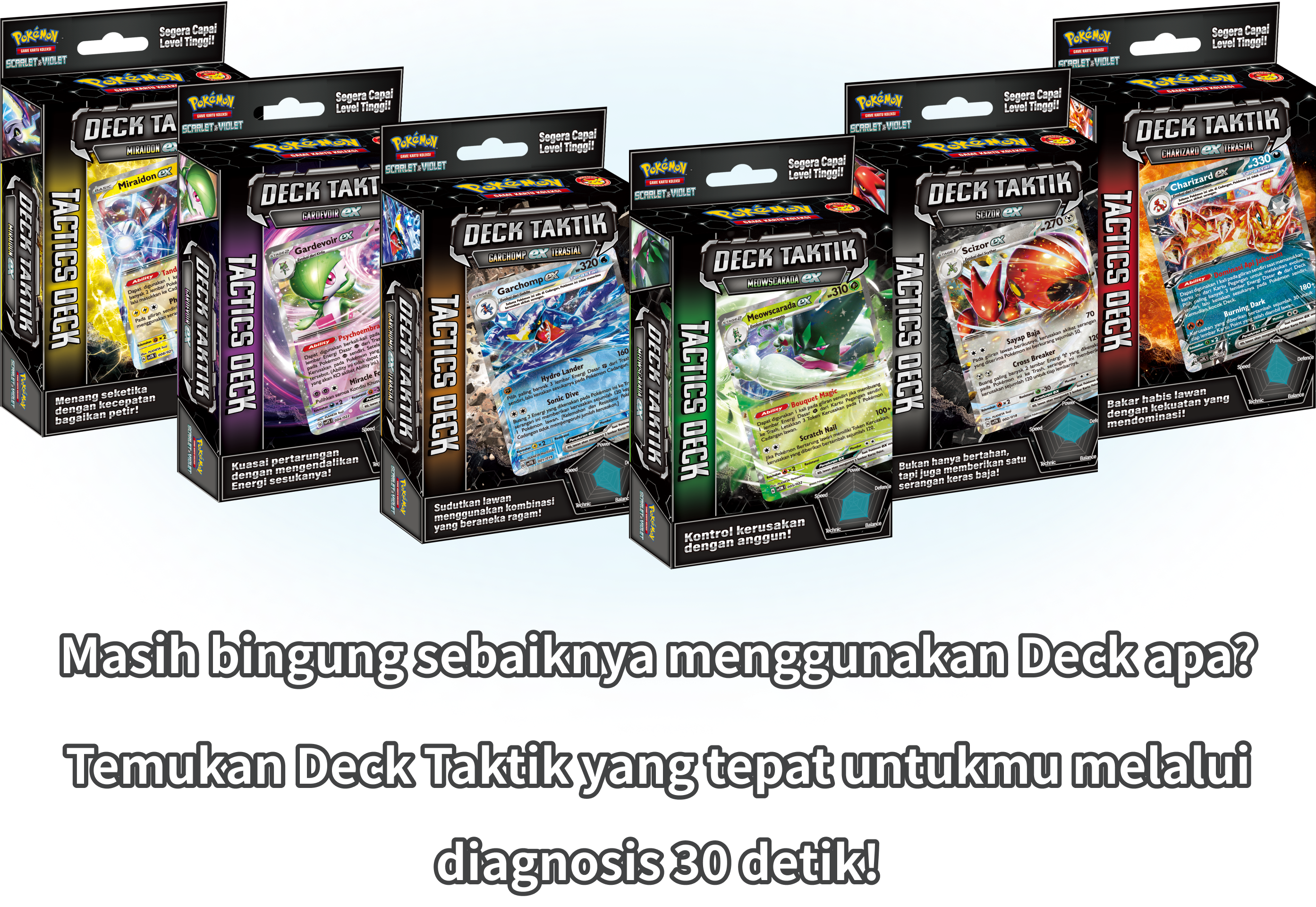 Masih bingung sebaiknya menggunakan Deck apa? Temukan Deck Taktik yang tepat untukmu melalui diagnosis 30 detik!