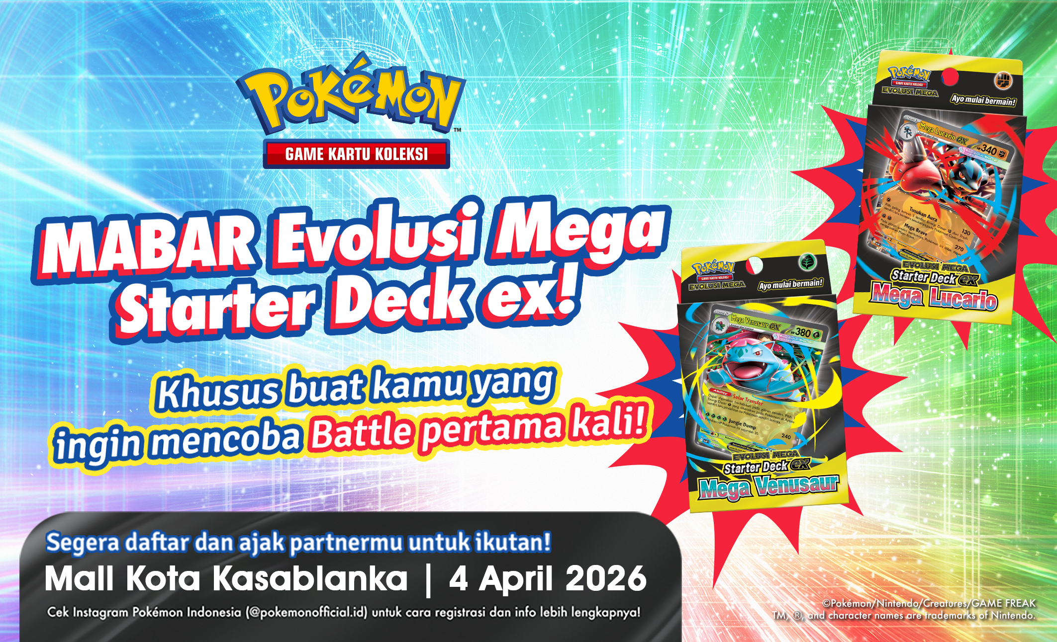 Pengumuman event top banner